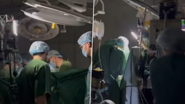 Video: Ukrainian Doctors Perform Heart Surgery With Flashlights During Power Cut As Missiles Fall in Kyiv